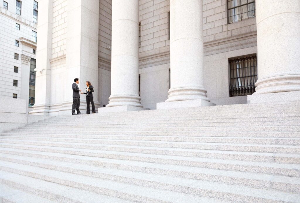 Courthouse steps
